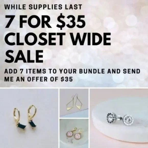 7/$35 Blue Seed Beaded Gold Hoop Earrings Beaded Hoop Hook Statement Earrings - Picture 2 of 4